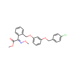 CO/N=C(/C(=O)OC)c1ccccc1COc1cccc(OCc2ccc(Cl)cc2)c1 ZINC001772571900