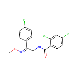 CO/N=C(/CNC(=O)c1ccc(Cl)cc1Cl)c1ccc(Cl)cc1 ZINC000005719835