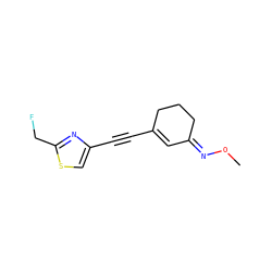 CO/N=C1/C=C(C#Cc2csc(CF)n2)CCC1 ZINC000058563930