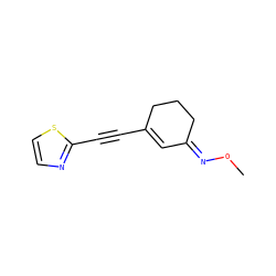 CO/N=C1/C=C(C#Cc2nccs2)CCC1 ZINC000058583661