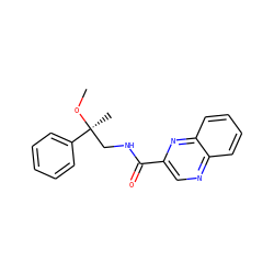 CO[C@@](C)(CNC(=O)c1cnc2ccccc2n1)c1ccccc1 ZINC000028882330