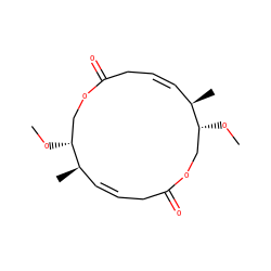 CO[C@@H]1COC(=O)C/C=C\[C@@H](C)[C@H](OC)COC(=O)C/C=C\[C@H]1C ZINC000007998205