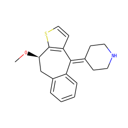 CO[C@@H]1Cc2ccccc2C(=C2CCNCC2)c2ccsc21 ZINC001772617369