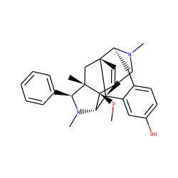 CO[C@]12C=C[C@]34C[C@@]1(C)[C@H](c1ccccc1)N(C)[C@H]2[C@]31CCN(C)[C@H]4Cc2ccc(O)cc21 ZINC000058597122