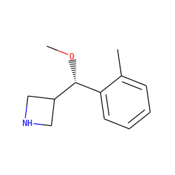 CO[C@H](c1ccccc1C)C1CNC1 ZINC000150023866