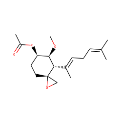 CO[C@H]1[C@H](/C(C)=C/CC=C(C)C)[C@]2(CC[C@H]1OC(C)=O)CO2 ZINC000013588330