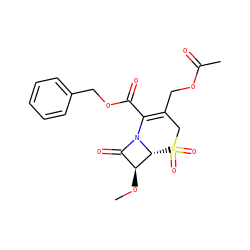 CO[C@H]1C(=O)N2C(C(=O)OCc3ccccc3)=C(COC(C)=O)CS(=O)(=O)[C@H]12 ZINC000003951339