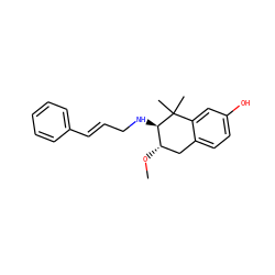 CO[C@H]1Cc2ccc(O)cc2C(C)(C)[C@@H]1NC/C=C/c1ccccc1 ZINC000013583943
