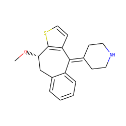 CO[C@H]1Cc2ccccc2C(=C2CCNCC2)c2ccsc21 ZINC001772599113