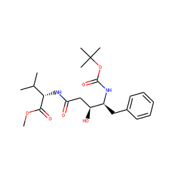 COC(=O)[C@@H](NC(=O)C[C@H](O)[C@H](Cc1ccccc1)NC(=O)OC(C)(C)C)C(C)C ZINC000653746416