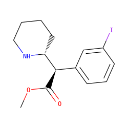 COC(=O)[C@H](c1cccc(I)c1)[C@H]1CCCCN1 ZINC000066252088