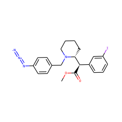 COC(=O)[C@H](c1cccc(I)c1)[C@H]1CCCCN1Cc1ccc(N=[N+]=[N-])cc1 ZINC000066260002