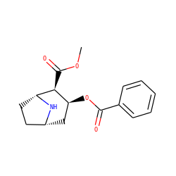 COC(=O)[C@H]1[C@@H](OC(=O)c2ccccc2)C[C@@H]2CC[C@H]1N2 ZINC000006523804