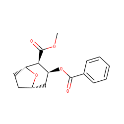 COC(=O)[C@H]1[C@@H](OC(=O)c2ccccc2)C[C@@H]2CC[C@H]1O2 ZINC000029487646