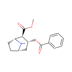 COC(=O)[C@H]1[C@H](OC(=O)c2ccccc2)C[C@@H]2CC[C@H]1N2C ZINC000004214764