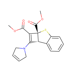 COC(=O)C1=C(N2CC=CC2)[C@H]2c3ccccc3S[C@@]12C(=O)OC ZINC000034819626