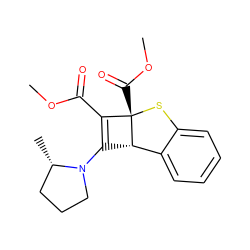COC(=O)C1=C(N2CCC[C@@H]2C)[C@H]2c3ccccc3S[C@@]12C(=O)OC ZINC000034819613