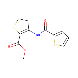 COC(=O)C1=C(NC(=O)c2cccs2)CCS1 ZINC000000265386