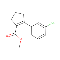COC(=O)C1=C(c2cccc(Cl)c2)CCC1 ZINC000028714353