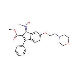 COC(=O)C1=C(c2ccccc2)c2ccc(OCCN3CCOCC3)cc2/C1=[N+](/C)[O-] ZINC000028956087