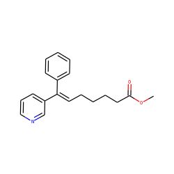 COC(=O)CCCC/C=C(\c1ccccc1)c1cccnc1 ZINC000026741465