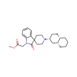 COC(=O)CN1C(=O)C2(CCN([C@@H]3CC[C@@H]4CCCC[C@@H]4C3)CC2)c2ccccc21 ZINC000028528578
