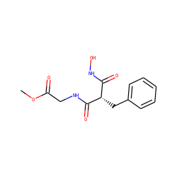 COC(=O)CNC(=O)[C@@H](Cc1ccccc1)C(=O)NO ZINC000036322575