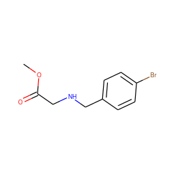 COC(=O)CNCc1ccc(Br)cc1 ZINC000019885161