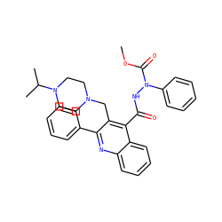 COC(=O)N(NC(=O)c1c(CN2CCN(C(C)C)CC2)c(-c2ccccc2)nc2ccccc12)c1ccccc1 ZINC000036126763