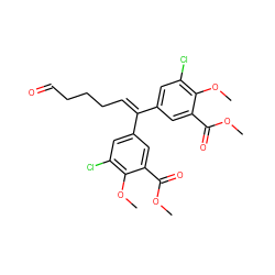 COC(=O)c1cc(C(=CCCCC=O)c2cc(Cl)c(OC)c(C(=O)OC)c2)cc(Cl)c1OC ZINC000001861930