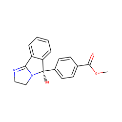 COC(=O)c1ccc([C@]2(O)c3ccccc3C3=NCCN32)cc1 ZINC000013491058