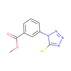 COC(=O)c1cccc(-n2nnnc2S)c1 ZINC000006520446