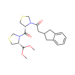 COC(OC)[C@@H]1CSCN1C(=O)[C@@H]1CSCN1C(=O)CC1Cc2ccccc2C1 ZINC000049111683