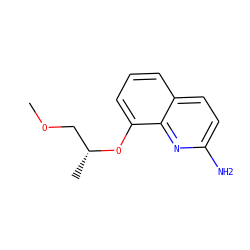 COC[C@@H](C)Oc1cccc2ccc(N)nc12 ZINC000028370264