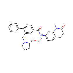 COC[C@@H]1CCCN1Cc1cc(C(=O)Nc2ccc3c(c2)N(C)C(=O)CC3)ccc1-c1ccccc1 ZINC000201760678