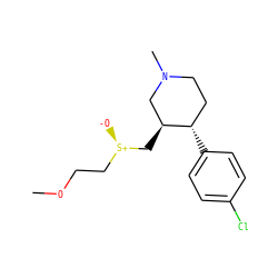 COCC[S@@+]([O-])C[C@H]1CN(C)CC[C@@H]1c1ccc(Cl)cc1 ZINC000013584840