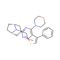 COCC1C[C@@H]2CC[C@H](C1)N2c1nc(N2CCOCC2)c2c(-c3ccccc3)csc2n1 ZINC000146560187