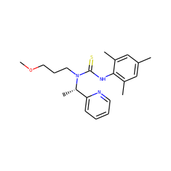 COCCCN(C(=S)Nc1c(C)cc(C)cc1C)[C@@H](C)c1ccccn1 ZINC000003036979