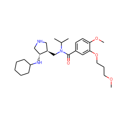 COCCCOc1cc(C(=O)N(C[C@@H]2CNC[C@H]2NC2CCCCC2)C(C)C)ccc1OC ZINC000144700258