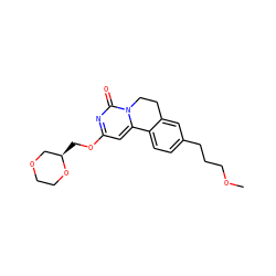 COCCCc1ccc2c(c1)CCn1c-2cc(OC[C@@H]2COCCO2)nc1=O ZINC000142985658