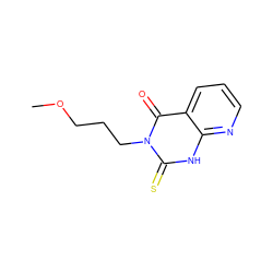 COCCCn1c(=S)[nH]c2ncccc2c1=O ZINC000008981632