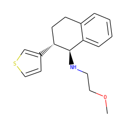 COCCN[C@@H]1c2ccccc2CC[C@H]1c1ccsc1 ZINC000040835739