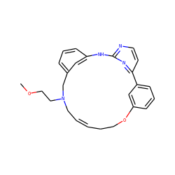 COCCN1C/C=C/CCOc2cccc(c2)-c2ccnc(n2)Nc2cccc(c2)C1 ZINC000082154742