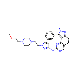 COCCN1CCN(CCn2ccc(Nc3ncc4c(n3)-c3c(nn(C)c3-c3ccccc3)CC4)n2)CC1 ZINC000169702260