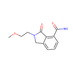 COCCN1Cc2cccc(C(N)=O)c2C1=O ZINC000117351096