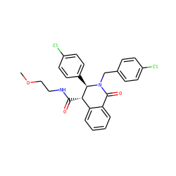 COCCNC(=O)[C@H]1c2ccccc2C(=O)N(Cc2ccc(Cl)cc2)[C@@H]1c1ccc(Cl)cc1 ZINC000036479368
