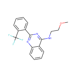 COCCNc1nc(-c2ccccc2C(F)(F)F)nc2ccccc12 ZINC000004239214