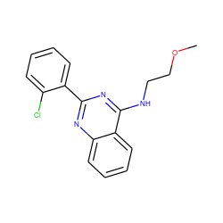 COCCNc1nc(-c2ccccc2Cl)nc2ccccc12 ZINC000004239294