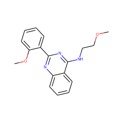 COCCNc1nc(-c2ccccc2OC)nc2ccccc12 ZINC000004239206