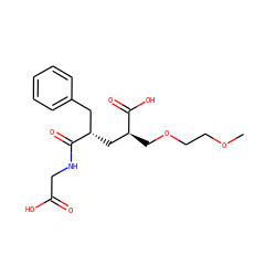 COCCOC[C@@H](C[C@@H](Cc1ccccc1)C(=O)NCC(=O)O)C(=O)O ZINC000027749833